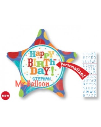 Personalized Birthday Fun Star